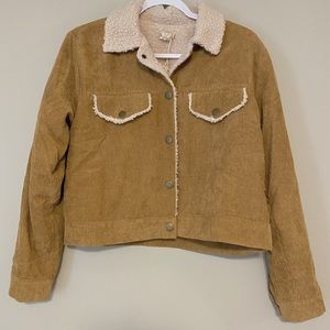 Mustard yellow corduroy jacket